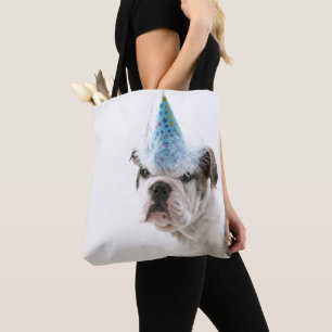 Bolsa Tote Filhote de cachorro britânico do buldogue que