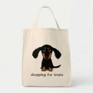 Bolsa Tote Filhote de cachorro de cabelos compridos bonito do