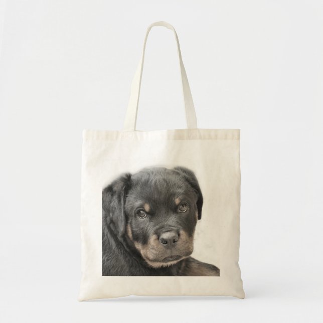 Bolsa Tote Filhote de cachorro de Rottweiler (Frente)