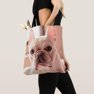 Bolsa Tote Filhote de cachorro do buldogue francês
