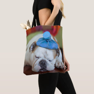 Bolsa Tote Filhote de cachorro novo doente das imagens   de