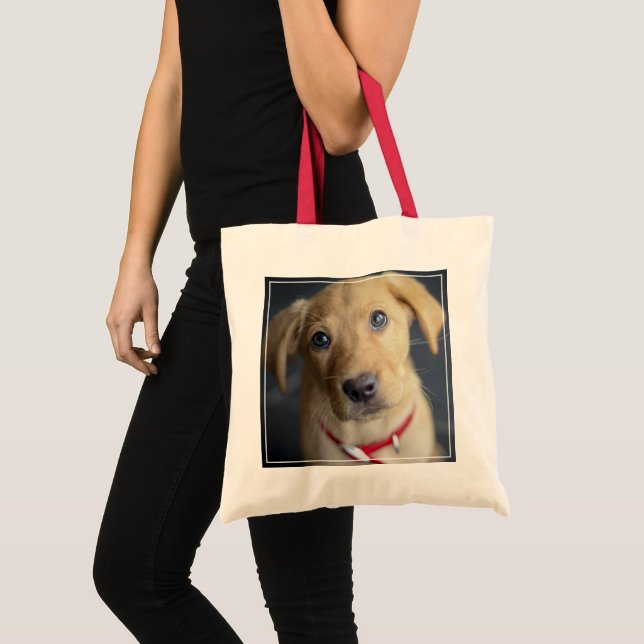 Bolsa Tote Filhote de cachorro vermelho do Fox Labrador (Frente (produto))
