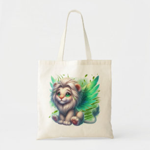Bolsa Tote Filhote de Leão Alado Pastel