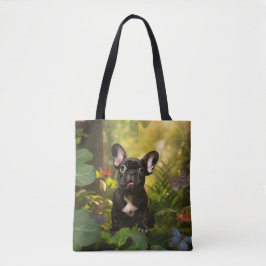 Bolsa Tote 🐶💗Filhote Sweet Frenchie na selva