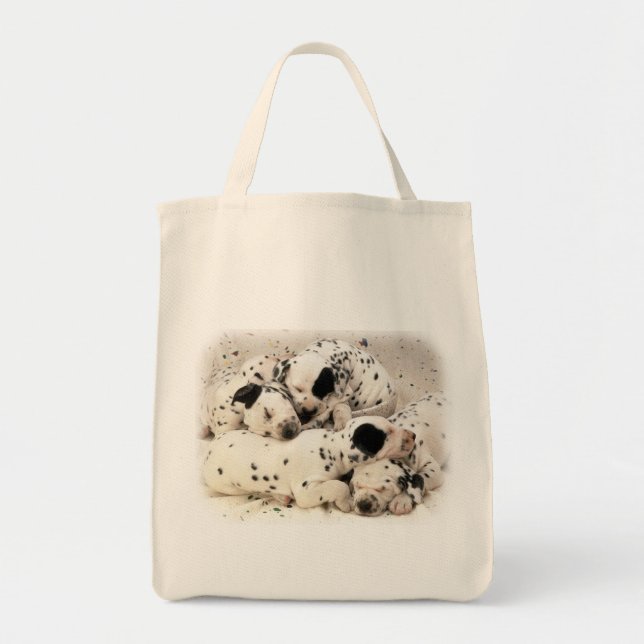 Bolsa Tote Filhotes de cachorro de Dalmation (Frente)