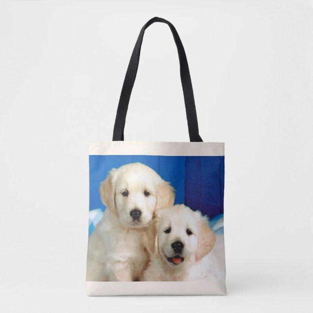 Bolsa Tote Filhotes de Labrador (Frente)