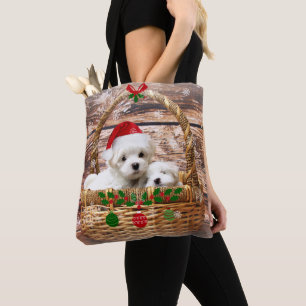 Bolsa Tote Filhotes de Natal, adoráveis