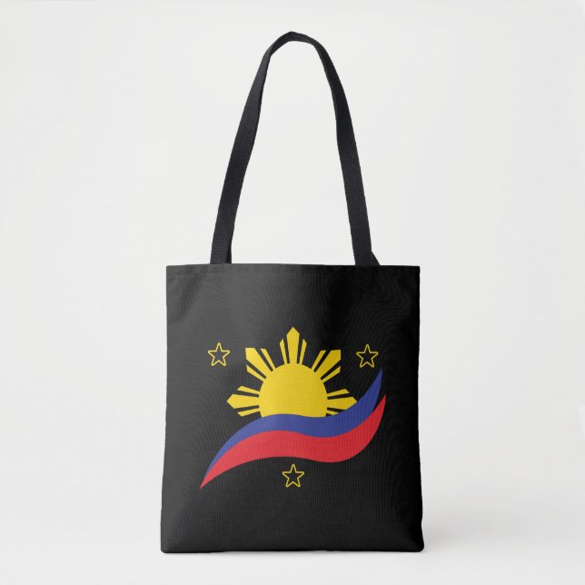 Bolsa Tote Filipinas: Filipino Pinoy Flag (Frente)