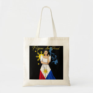 Bolsa Tote Filipinas Pinay Filipina Pride Islands Flag Girl