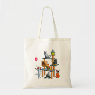 Bolsa Tote Filmes De Horror Gato Fofo De Halloween Para Cat G