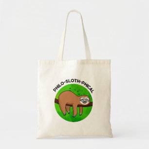Bolsa Tote Filo-preguiçoso Funny Animal Sloth Pun