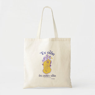 Bolsa Tote Filosofistas gregos cita Sócrates