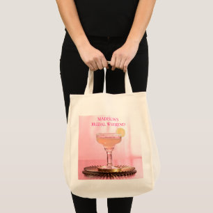 Bolsa Tote Fim de semana da Margarita rosa e Limão