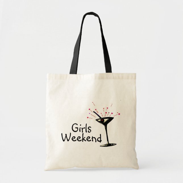 Bolsa Tote Fim de semana das meninas (Martini 1) (Frente)