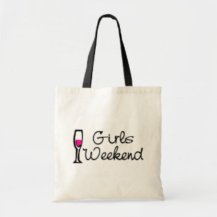 Bolsa Tote Fim de semana das meninas (vinho)
