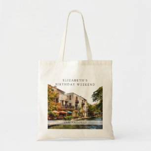 Bolsa Tote Fim de semana de aniversário em San Antonio com aq