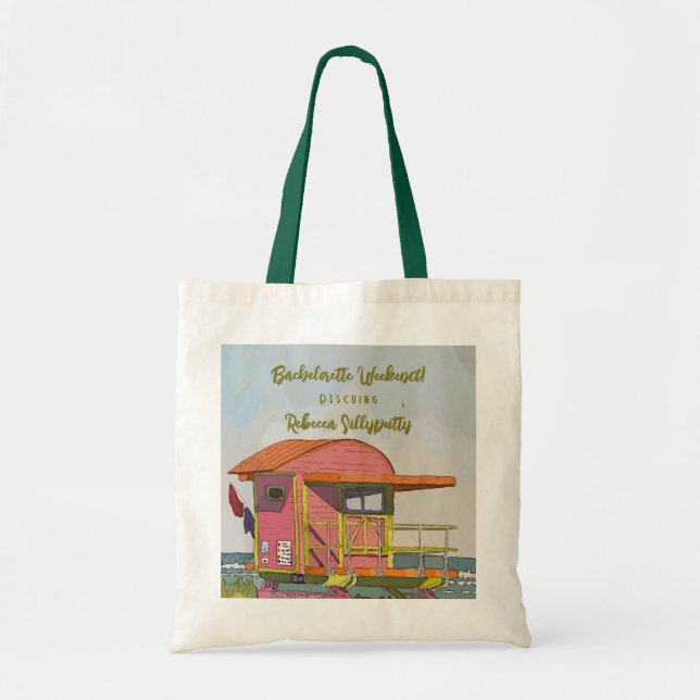 Bolsa Tote Fim de Semana de Despedida com Vibrações de Salvav (Frente)