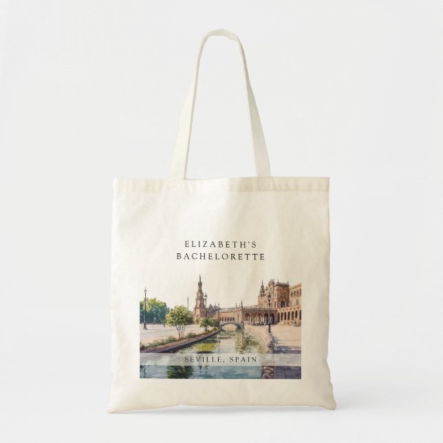 Bolsa Tote Fim de semana de despedida de solteira em Sevilha  (Frente)