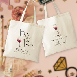 Bolsa Tote Fim de Semana de Despedida de Solteira Vino Before
