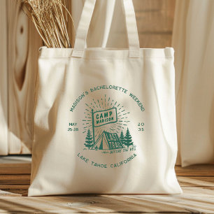 Bolsa Tote Fim de Semana de Glamour de Solteira Retro Acampam