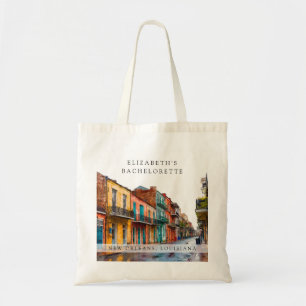 Bolsa Tote Fim de semana de solteira em New Orleans com aquar