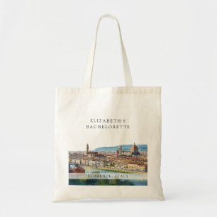 Bolsa Tote Fim de Semana de Solteira Florença Aquarela