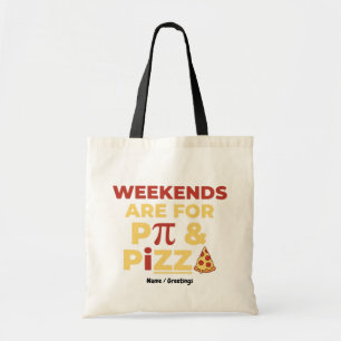 Bolsa Tote Fim de Semana Pi Day & Festa de Pizza Comida Diver