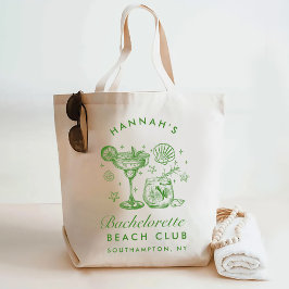 Bolsa Tote Fim de Semana Retro Moderno Verde e Amarelo de Des