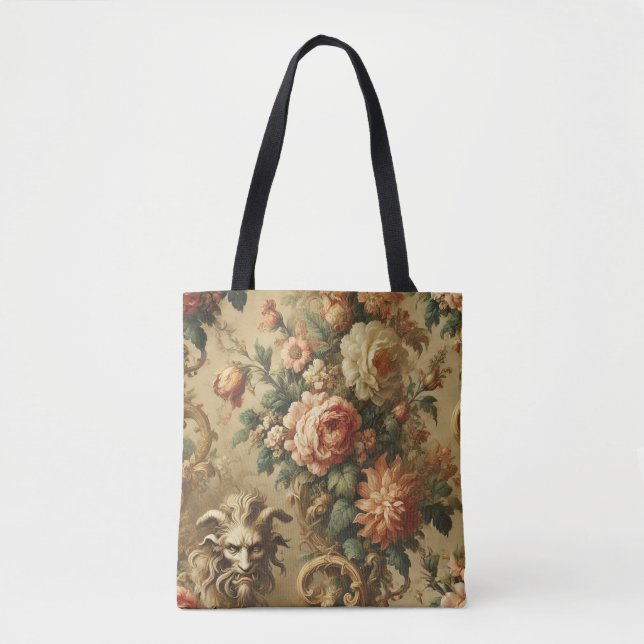 Bolsa Tote Fim do Ouro - Floral Gótico (Frente)