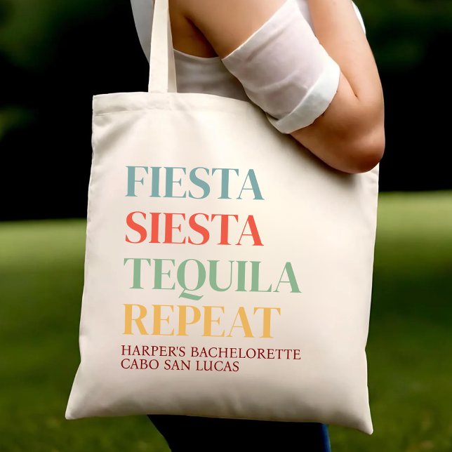 Bolsa Tote Final Fiesta Mexico Trip Bachelorette Personalizad (Criador carregado)
