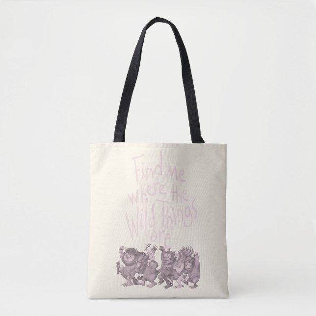 Bolsa Tote Find Me Where the Wild Things Are (Frente)