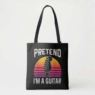Bolsa Tote Fingir que sou um presente de fantasia engraçado.