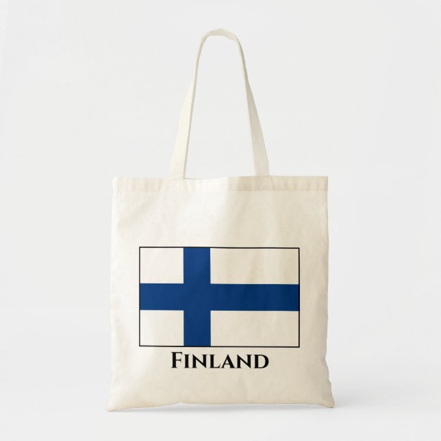 Bolsa Tote Finlândia (finlandês) Flag (Frente)