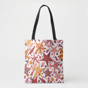 Bolsa Tote Fios-de-água, conchas e pedras, palha de tração