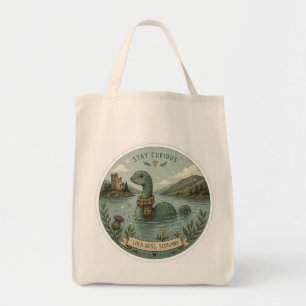Bolsa Tote Fique Curioso Aconchegante Críptido Nessie Monstro