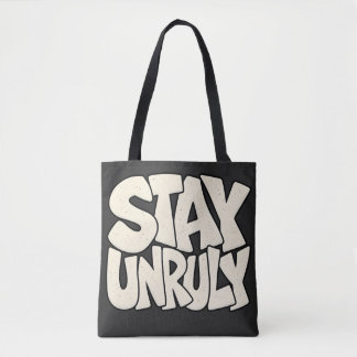 Bolsa Tote Fique Indisciplinado — Estética Rebelde de Borda B