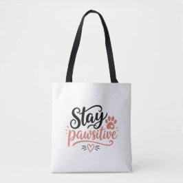 Bolsa Tote Fique Pawsitivo