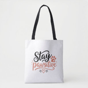 Bolsa Tote Fique Pawsitivo