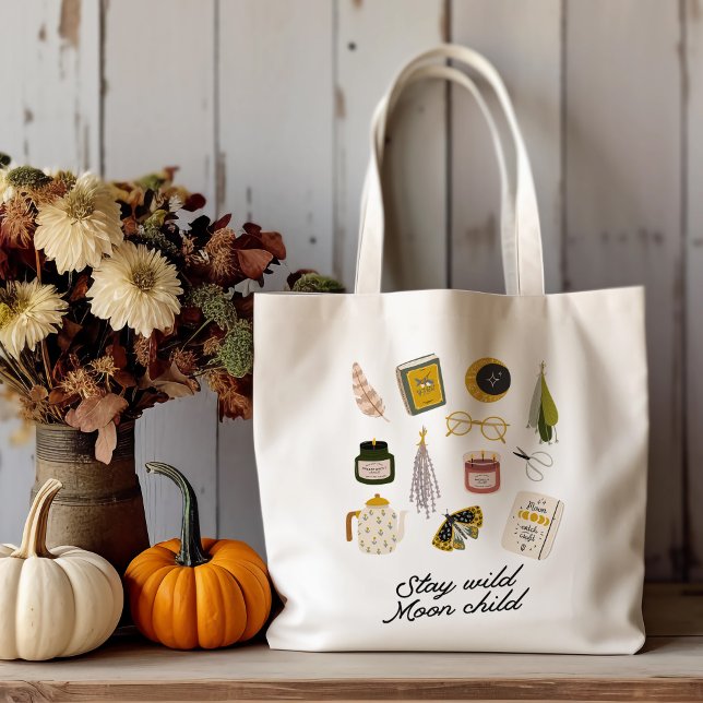 Bolsa Tote Fique Selvagem Criança da Lua (Criador carregado)