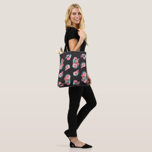 Bolsa Tote Fique Selvagem Flor de Rosa Motivacional Crescer e