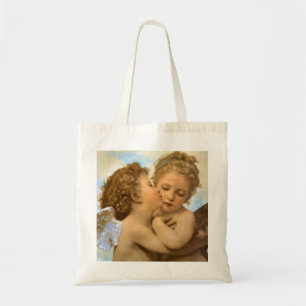 Bolsa Tote First Kiss (detalhe de anjo) de Bouguereau