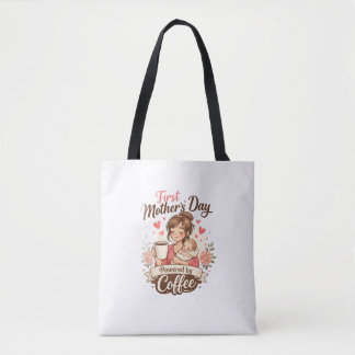 Bolsa Tote First Mother’s Day Fueled by Coffee – New Mom Gift