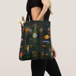 Bolsa Tote Fish Magic, Paul Klee Abstrato Art