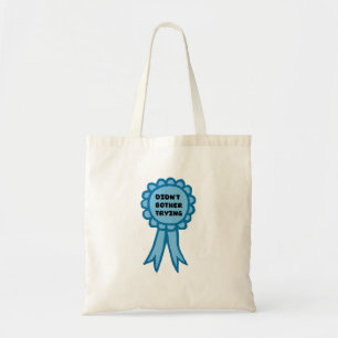 Bolsa Tote Fita Azul de Prêmio Não Me Dei ao Trabalho