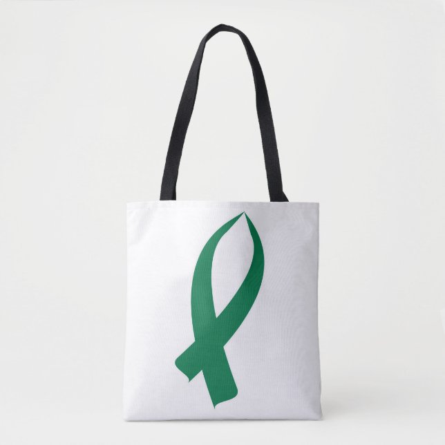 Bolsa Tote Fita da consciência (verde) (Frente)