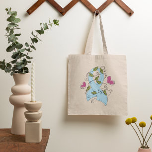Bolsa Tote Fita de Consciência Azul