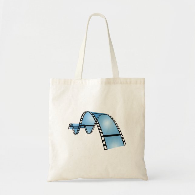 Bolsa Tote Fita de película azul (Frente)