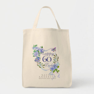 Bolsa Tote Fita de Rosa Azul de 60 Anos