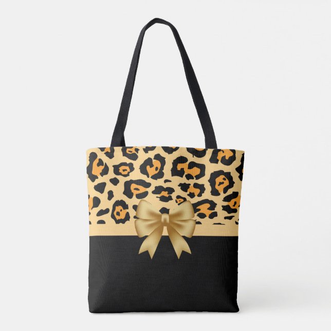 Bolsa Tote Fita e Leopardo (Verso)