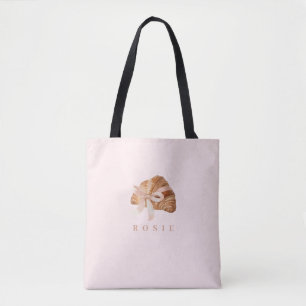 Bolsa Tote Fita Rosa Coquette Personalizada